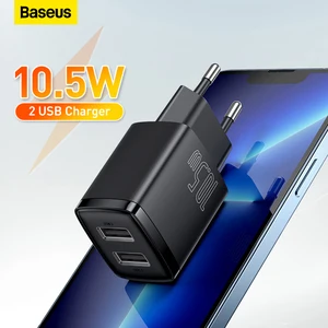 Адаптер питания Baseus с двумя USB-портами для телефона