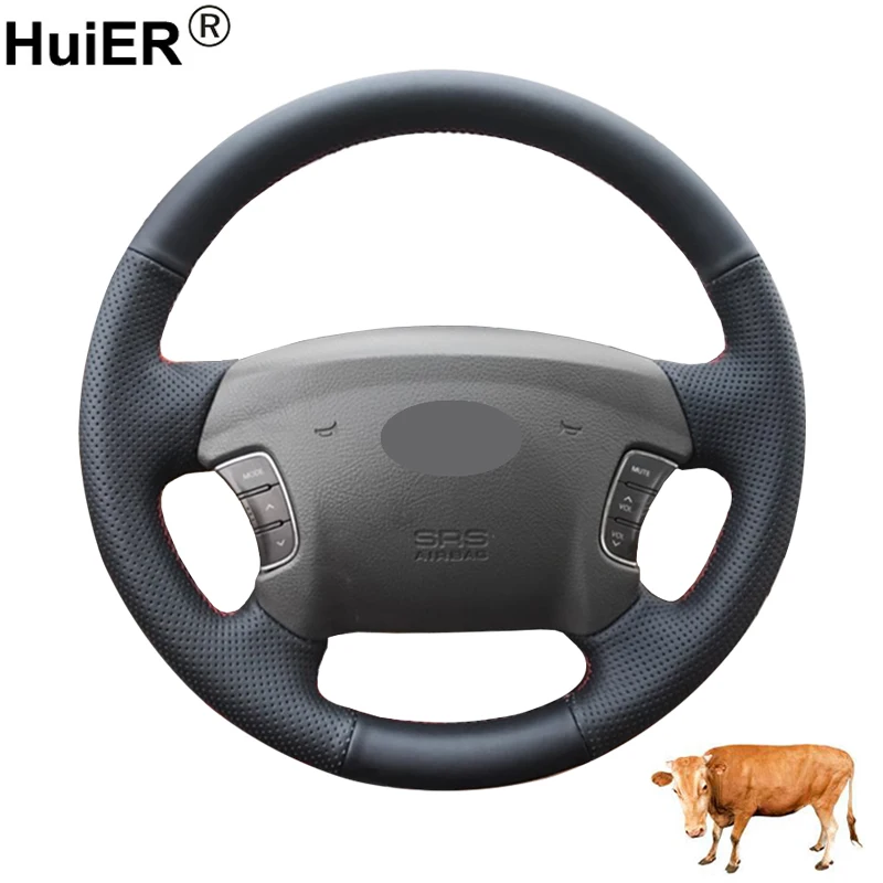 Фото Для Hyundai Sonata NF 2004 - 2010 Alsvin бычья кожа Ручное шитье аксессуары для интерьера №1