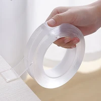 1235meter nano tape double sided adhesive tape transparent notrace reusable waterproof self adhesive anti slip tape wall glue