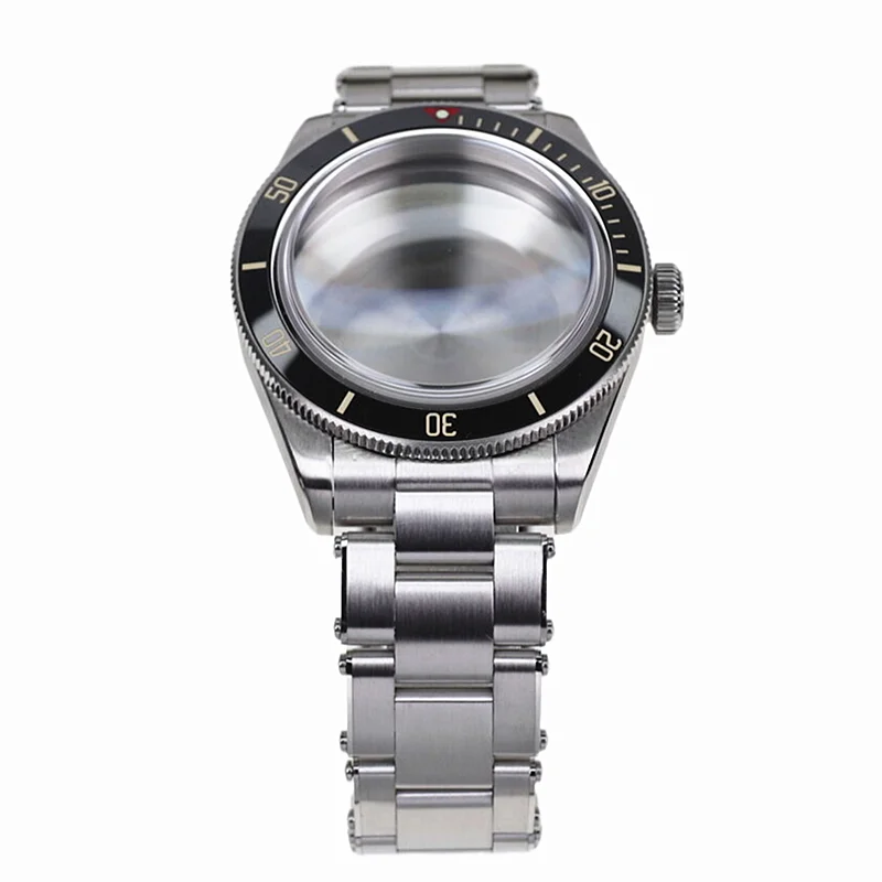 Ремешок с сапфировым стеклом в винтажном стиле 39 мм