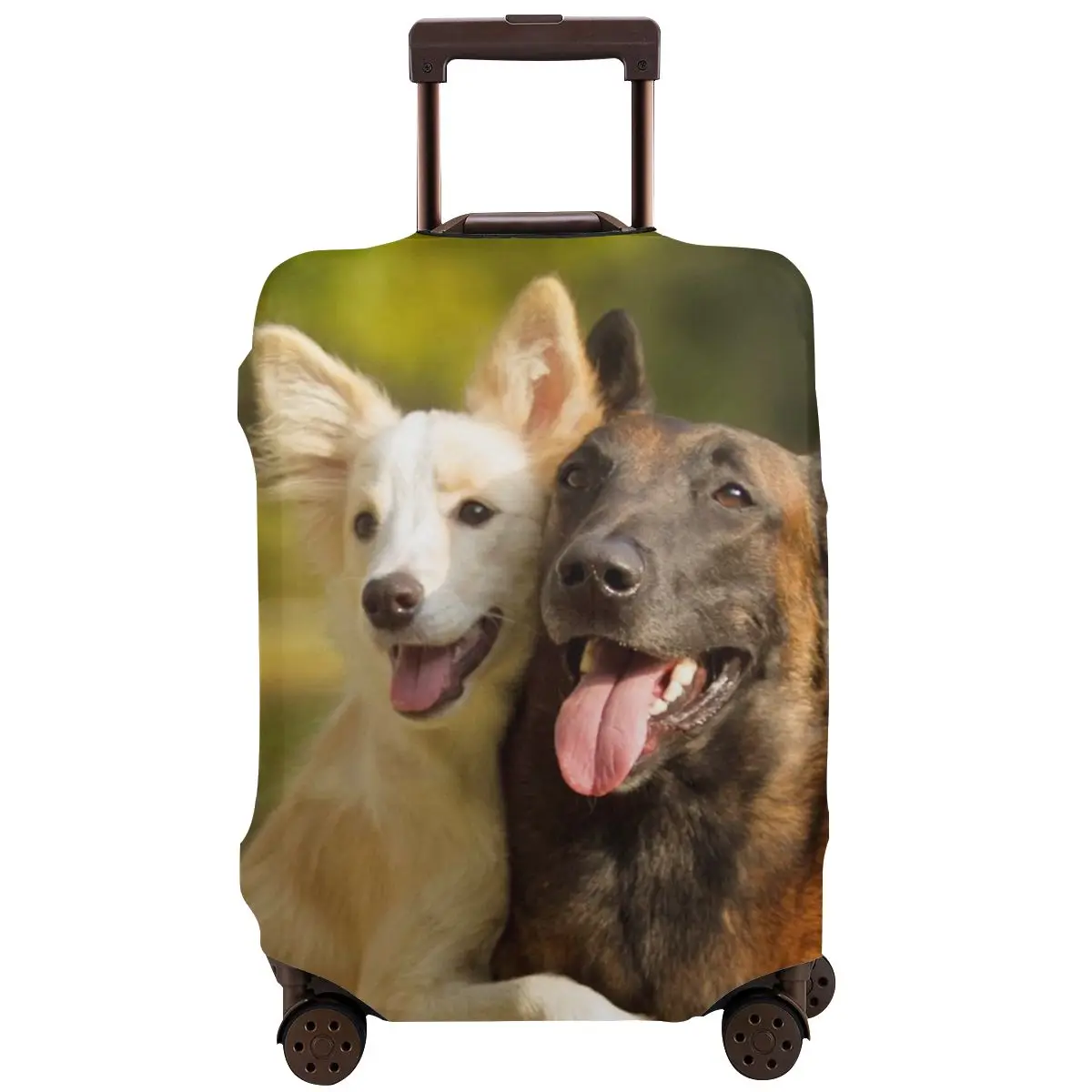 

Чехол для багажа Collie и немецкий овчаг, моющийся, из полиэстера