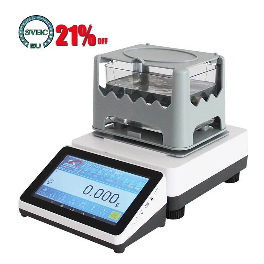 

320g 0.001g/cm3 Digital Density Meter Precious Metal Gold Automatic Soild Density Detector Tester Densitmeter XFMD-3205A