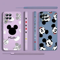 mickey mouse cute for oppo realme 50i 50a 9i 8 pro find x3 lite gt master a9 2020 liquid left rope phone case capa cover coque