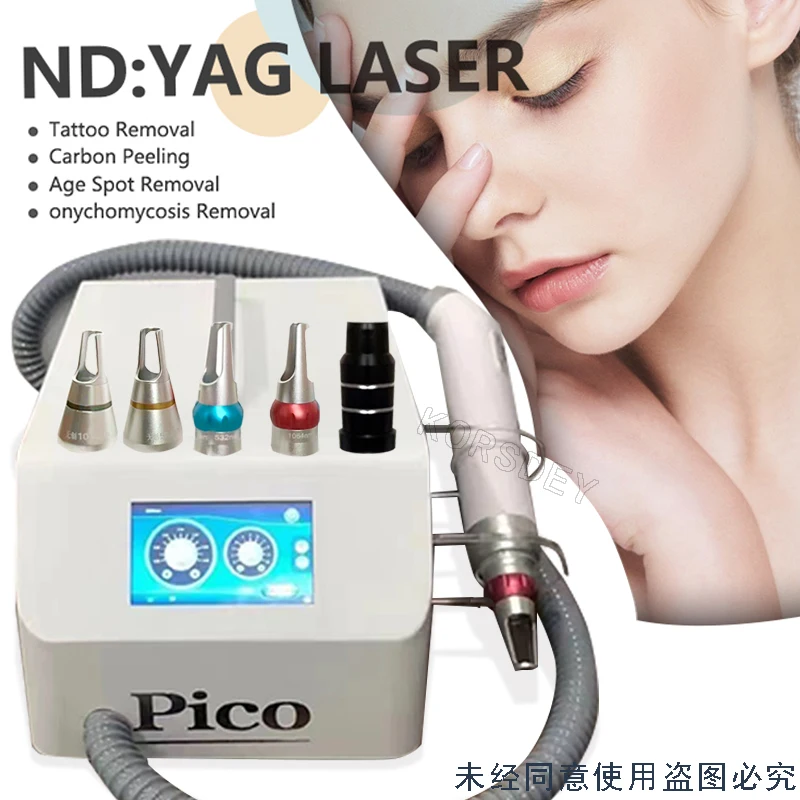 Nd Yag Picosecond Laser Non-Invasive Eyebrow Tattoo Removal Pigmentation Removal Skin Rejuvenation Beauty Machine