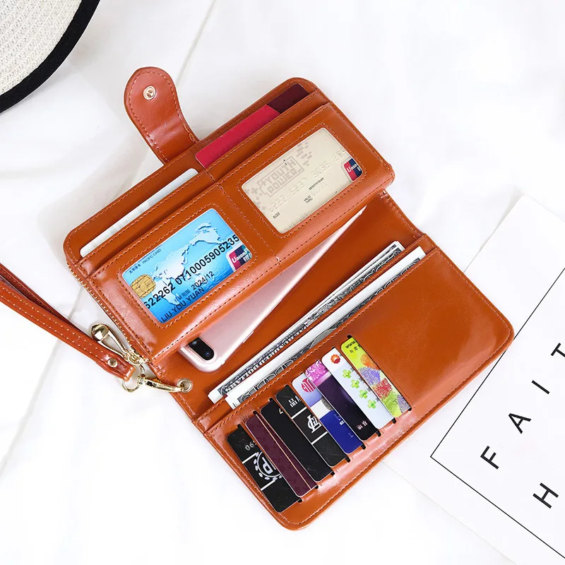 Women Wallets Purses Fashion Long Zipper Women's Money Coin Card Holder Female Long Purse Female Pu Leather Cartera Mujer 2023