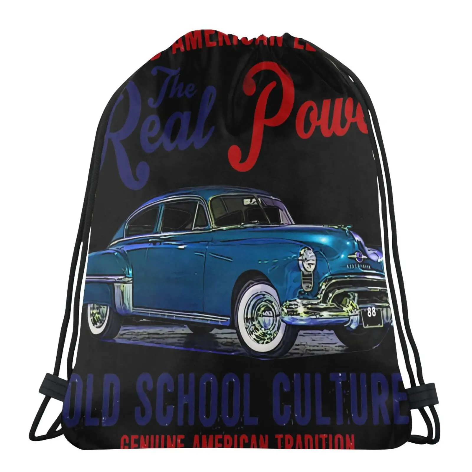 

American Car Oldsmobile Rocket 88 1 Bag Women's Bags Pouch Shoe Backpack Skull Bag Christmas Sack Children's Sport Bag Package