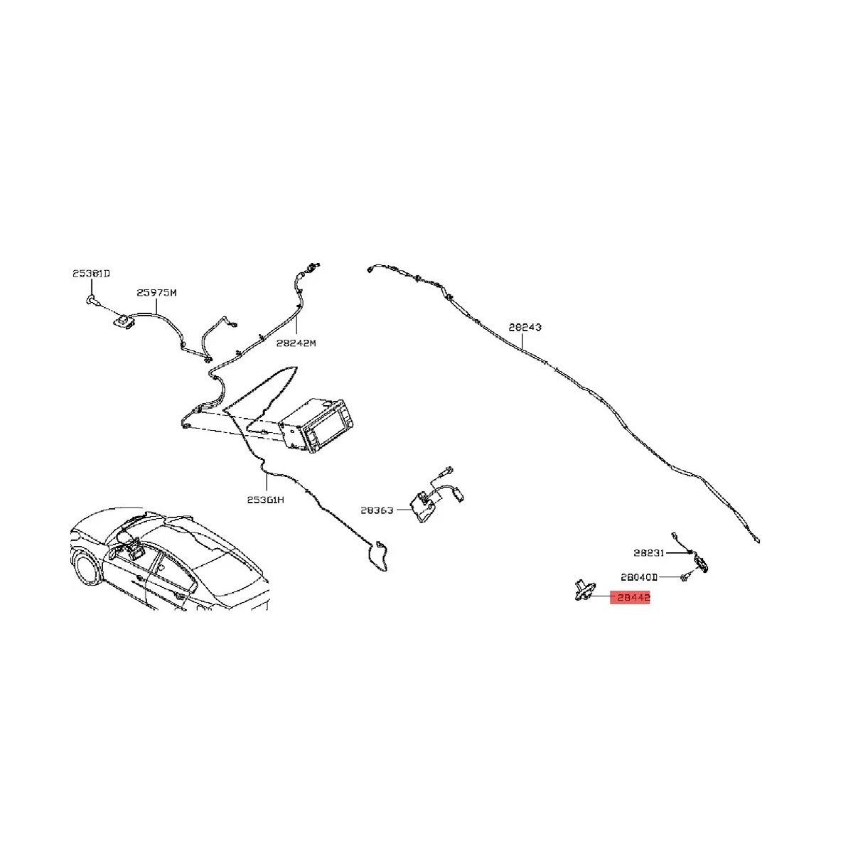 

28442-4AF0B Автомобильная камера заднего вида, парковочная камера для Nissan Sentra Sylphy 2015-2021 284424AF0B
