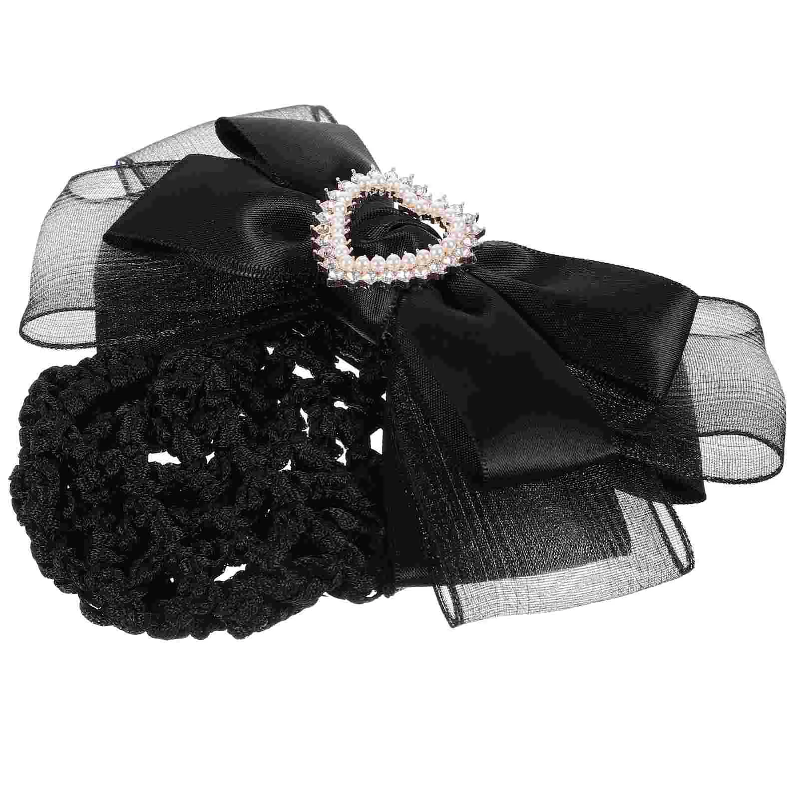 

Women Hair Bun Net Clip Mesh Accessories Cover Hairnet Girls Barrettes Nets Service Hairpin