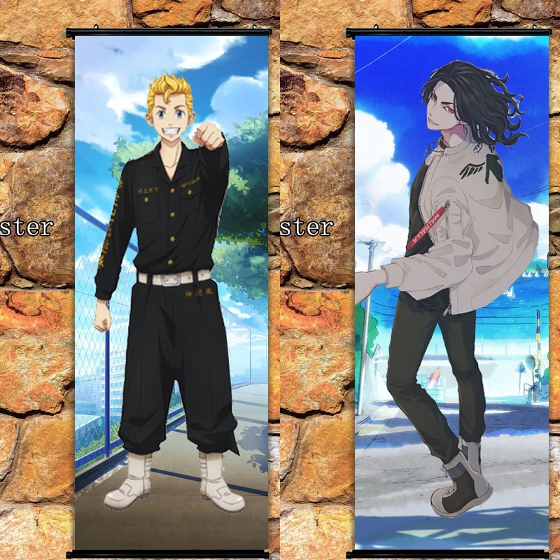 

Anime Poster Tokyo Revengers Baji Keisuke wall scroll Art Picture Home Decoration 105x40cm