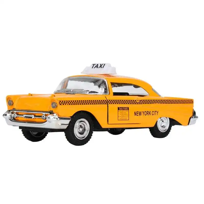 

Модель такси из сплава 1:32, модель автомобиля, игрушечная мебель, украшение для коллекции подарков