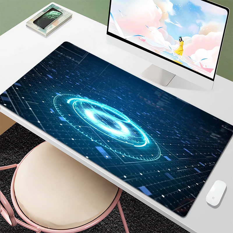 

Sense of Science and Technology Mouse Pad Long Pad Gamer Desk Mat Gaming Pc Cabinet Office Computer Accessories Cute Mousepads