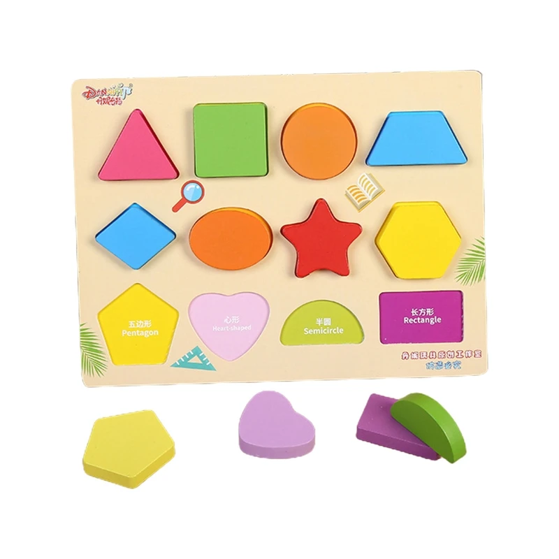 

Wooden Peg Puzzles Set for Toddlers Learning Puzzles Board for Kids