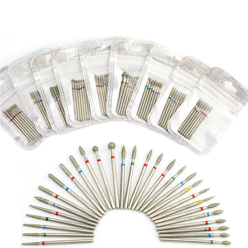 Фрезы для маникюра набор сверл ногтей силиконовые керамические фрезы камня