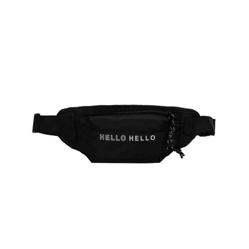 

Nylon Waist Bags for Women Men Leisure Solid Color Shoulder Crossbody Bag Chest Bag Fanny Pack Belt Bags 517D