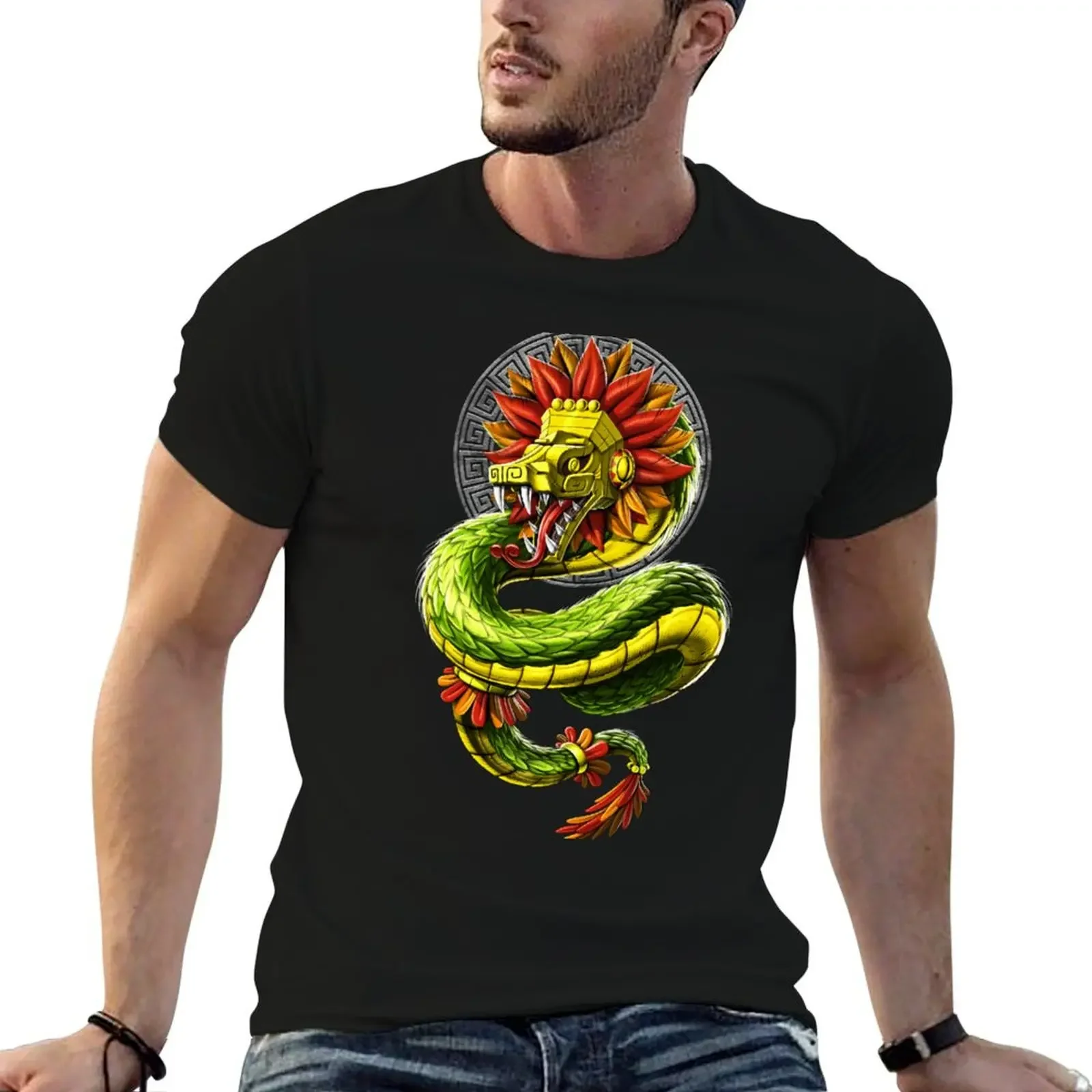 Футболка Quetzalcoatl Aztec Serpent God футболка с короткими рукавами кавайная одежда рубашки