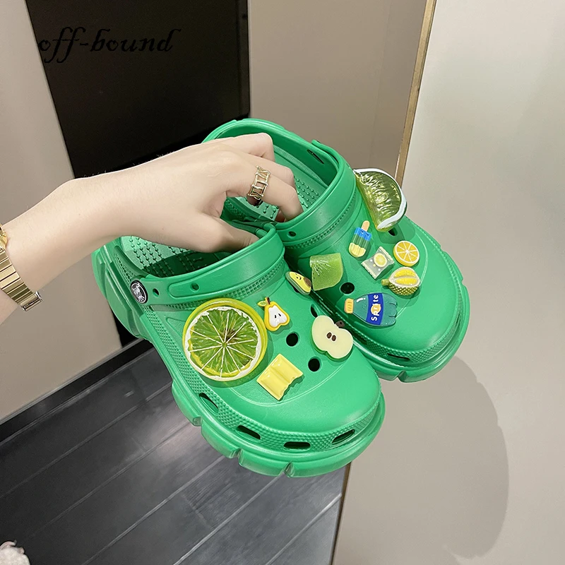 

Шлепанцы женские из ЭВА, повседневные сандалии, тапки на платформе 5 см, для сада и улицы, летняя обувь