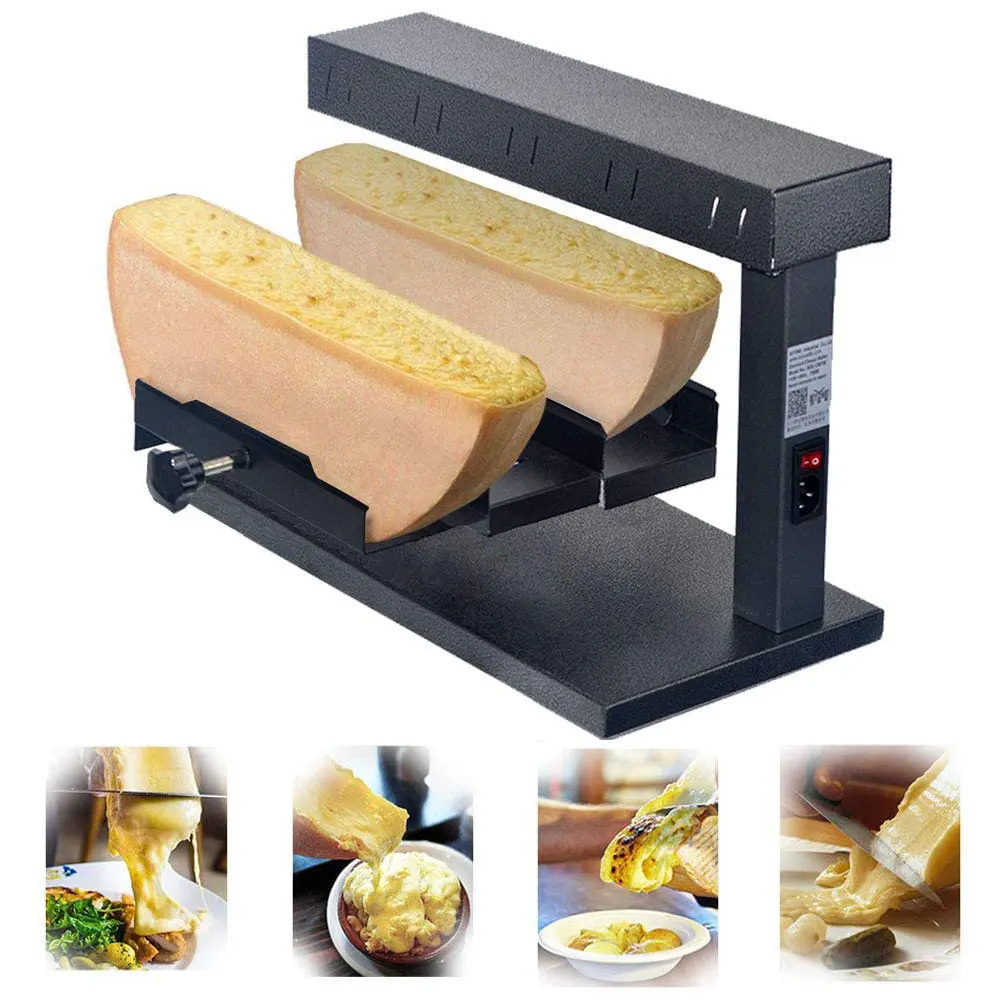 

Commercial Adjustable Height Cheese Melter Raclette Grill Traditional Melter Cheese Maker Swiss Raclette Cheese Hot Melt Machine