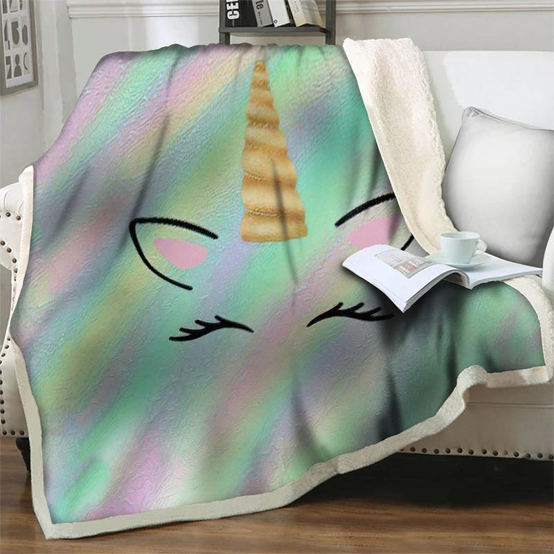 For Beds Sofa Velvet Plush Throw Blanket Soft Warm Quilts Beddings Teenager Home Decoration
