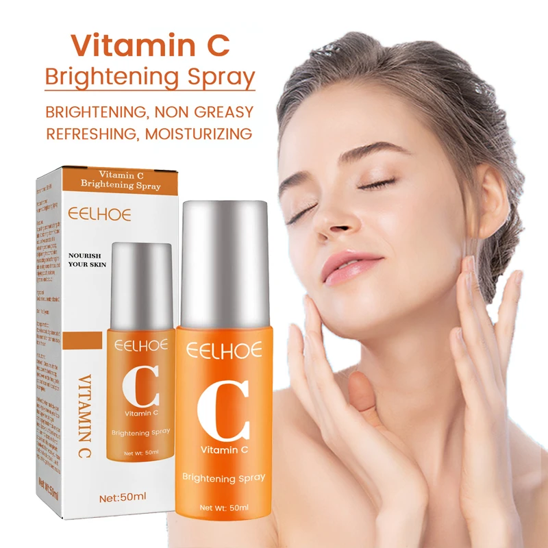 

Vitamin C Whitening Spray Remove Freckle Dark Spots Melanin Shrink Pore Serum Control Oil Moisturizing Brighten Korean Cosmetics