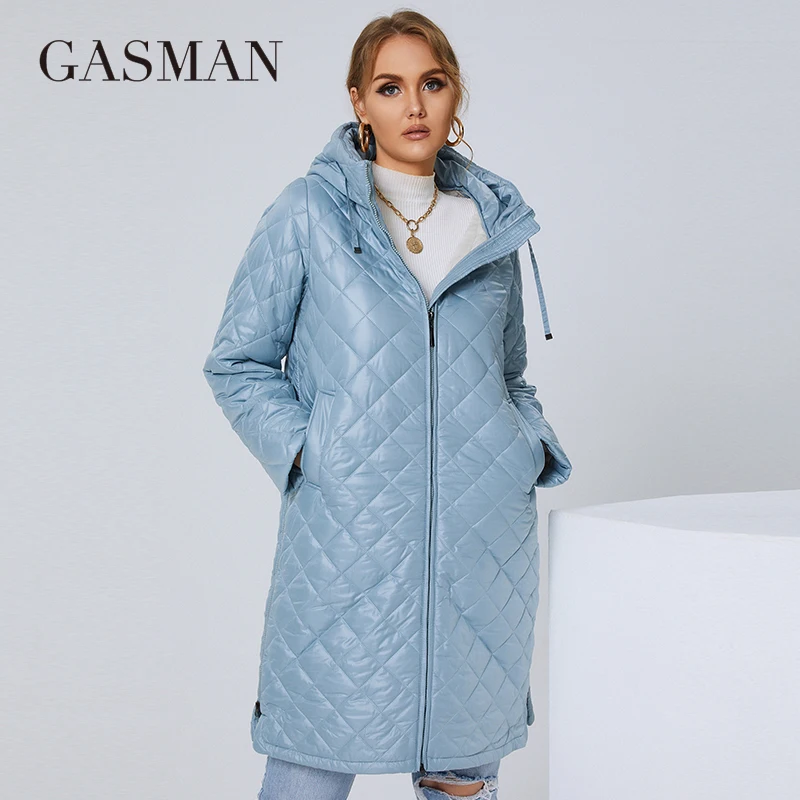 GASMAN 2022 Женская осенне-зимняя куртка модная женская длинная уличная парка с