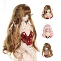 sdbjd doll wig 60cm doll hair fit for head circumference 21 24cm doll high temperature fiber wig diy fashion toys accessories