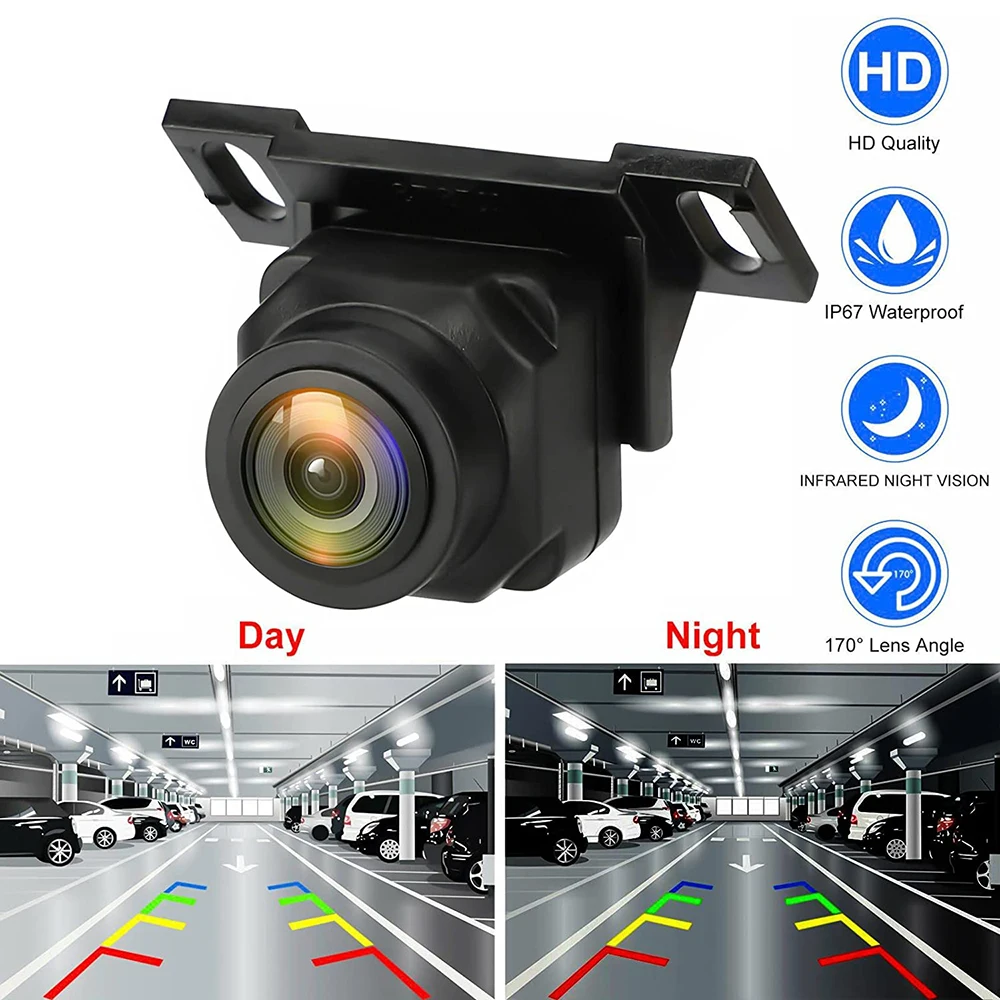 

1280x1080P Fisheye Lens High Definition AHD CVBS Car Camera 170 Wide Angle Front Rear View Reverse Camera Night Vision