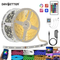 daybetter 20m led strip lights bluetooth rgb led lights for room home party 5050 flexible ribbon tape diode dc controladapter