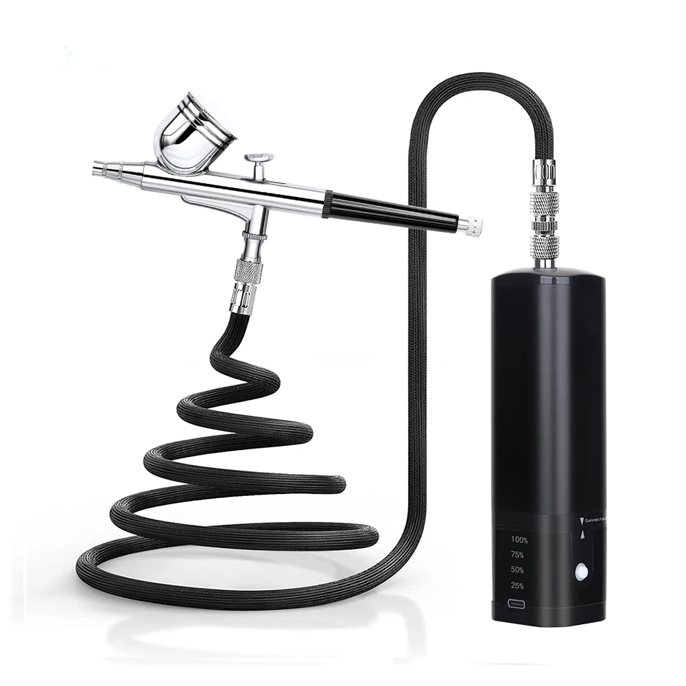 Airbrush Set Air Brush Art Professional Cosmetic Makeup System Rechargeable Moisturizing Atomizer Portable Face Mist Sprayer