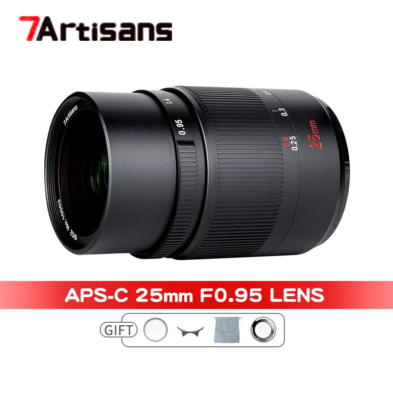Объектив 7artisans с большой диафрагмой, 25 мм, F0.95