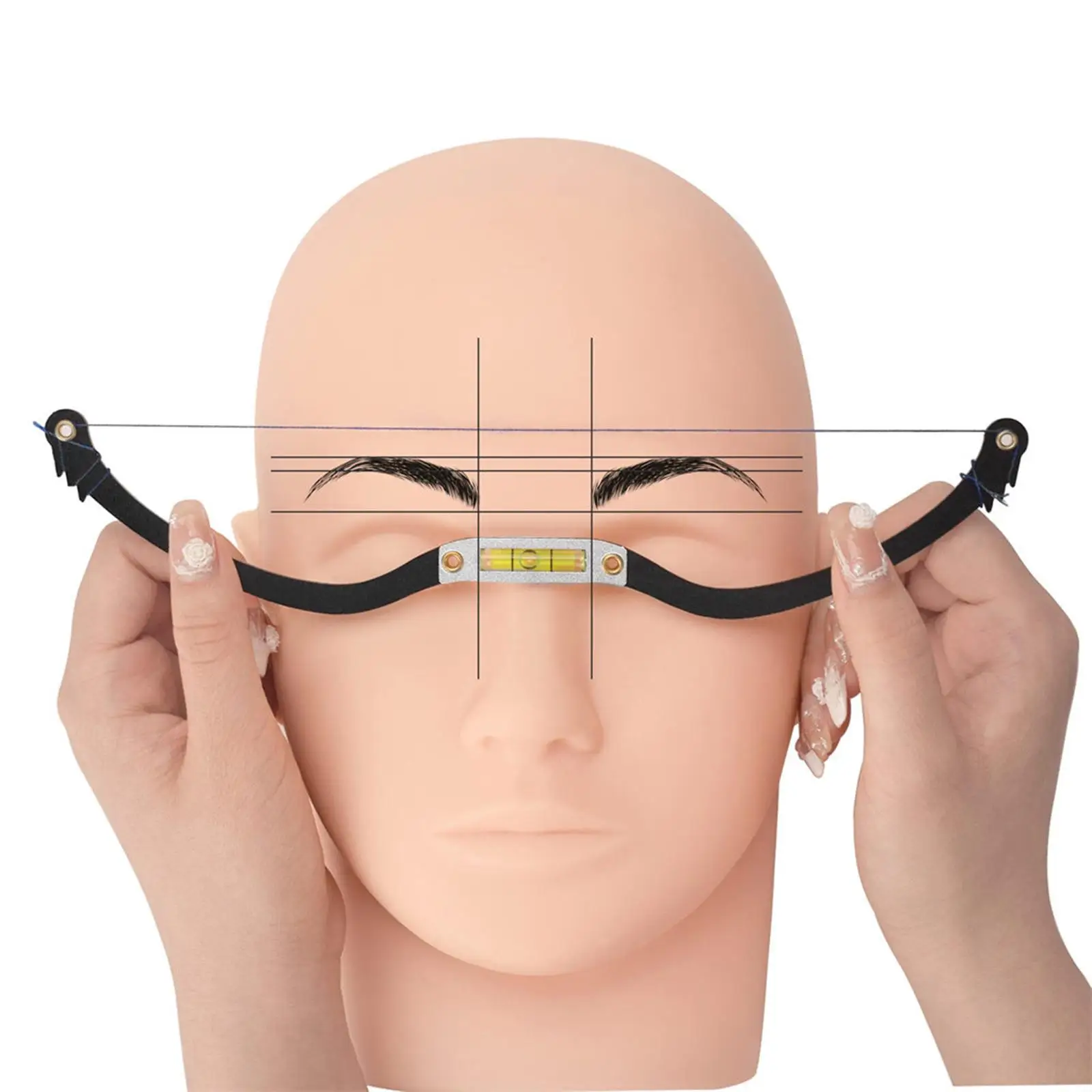 

Professional Eyebrow Shaping Kit Permanent Makeup Supplies Reuseable Eyebrow Ruler Mapping Ruler Line Marker Ruler