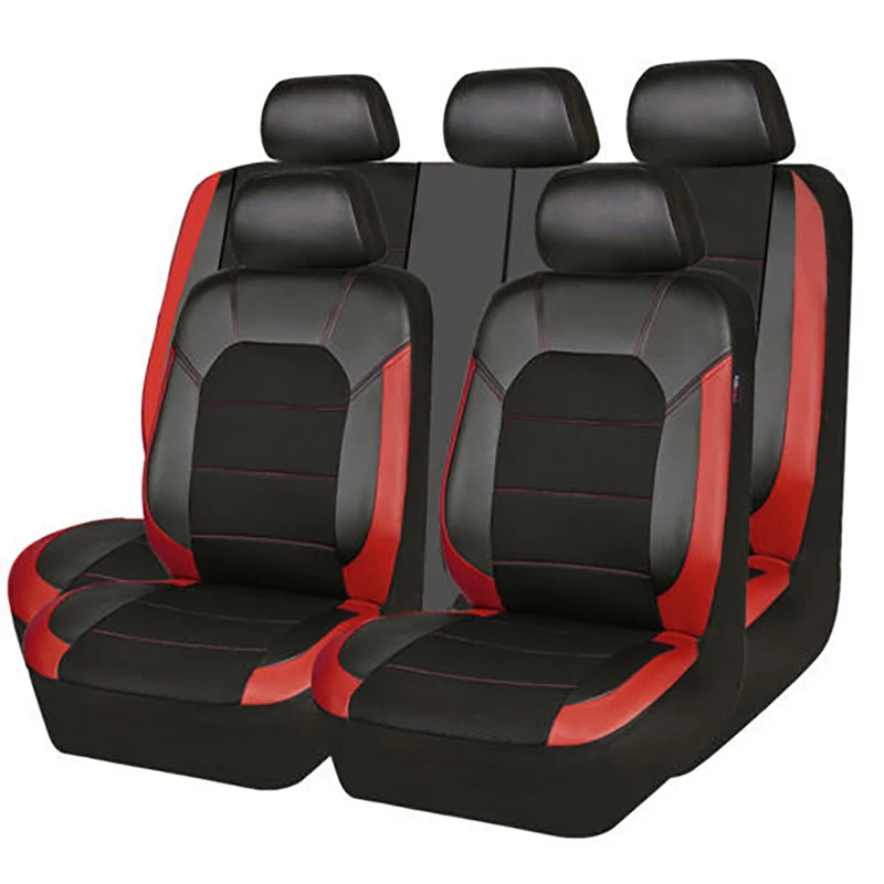 

WZBWZX Leather Stitching Breathable Fabric Universal Seat Cover For Honda Civic Accord Honda CR-V Special Auto Accessories