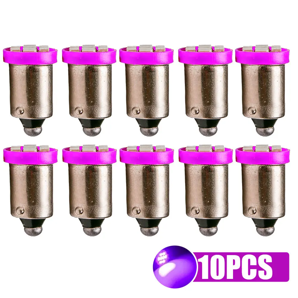 

10 шт., источник внутреннего освещения автомобиля, парковочная лампа, сигнальная лампа постоянного тока 12 В BA9S T4W 8SMD 3020, светодиодные лампы 1206, аксессуары для автомобильных фар