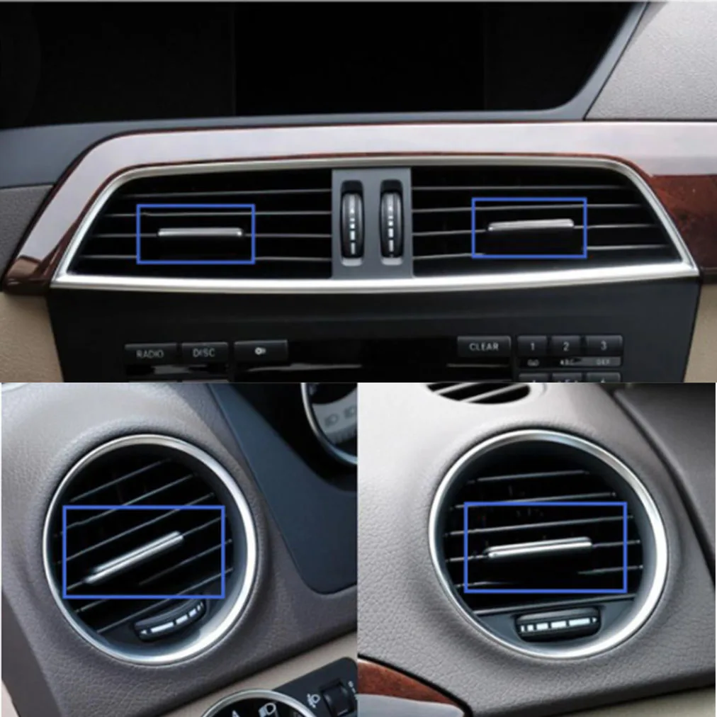 2 шт. передняя Центральная решетка вентиляционного отверстия для BENZ C Class W204 11-13