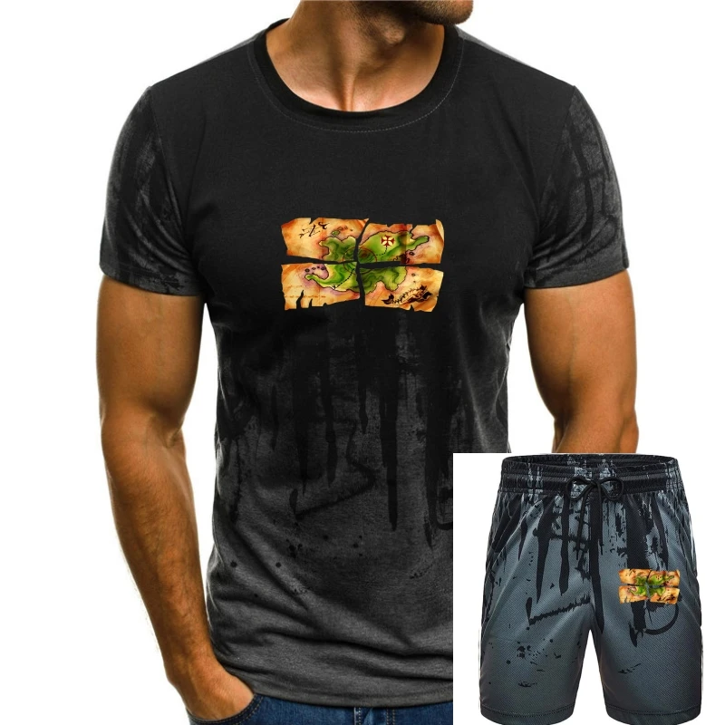 

Streetwear Monkey Island Special Edition Four Map Pieces Game T-shirt For Male Awesome Cotton Tee Shirt Fashion Crewneck