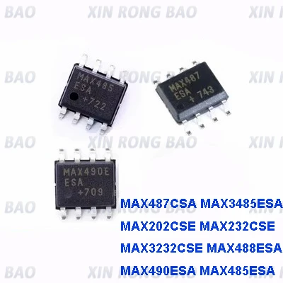 10 шт. MAX485ESA MAX485 SOP MAX487CSA MAX3485ESA MAX202CSE MAX232CSE MAX3232CSE MAX487 MAX3485 MAX202 MAX232 MAX488ESA MAX490ESA