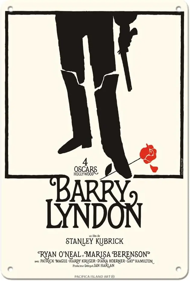 1p Barry Lyndon от Kubrick — Starring Ryan O'Neal винтажный постер фильма Jouineau Bourduge c.1975 винтажная