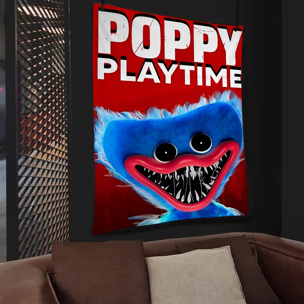 P-Poppys P-Playtime Huggy-Wuggy Chart Tapestry Home Decoration Hippie Bohemian Divination Wall Hanging Decor