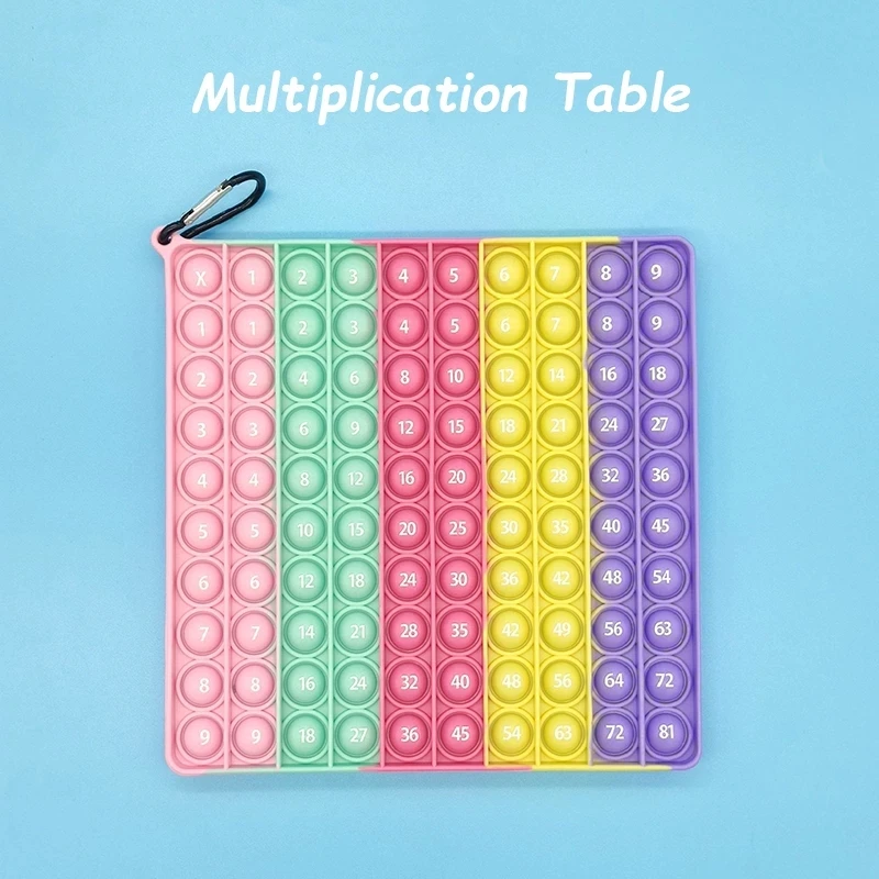 

Игрушка Монтессори с пузырьками для детей, большой размер, математическая арифметика, 9x9, таблица умножений, учебные пособия, Обучающие игру...