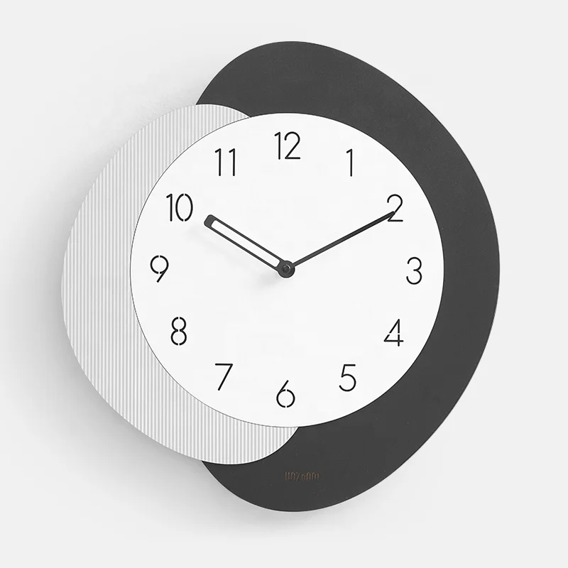 Настенные часы ручной работы WOZOOM кварцевые современные круглые из МДФ в