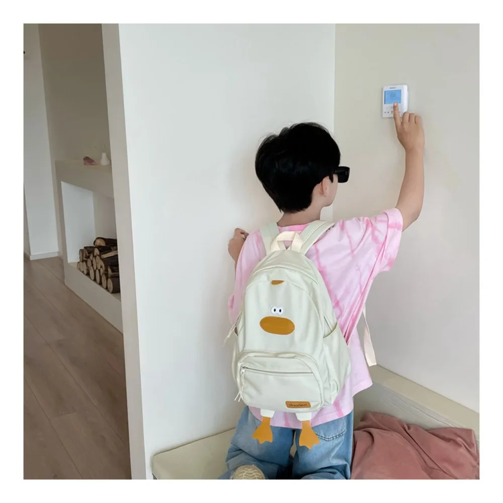 Новый дизайнерский рюкзак с рисунком утки Женская универсальная школьная сумка