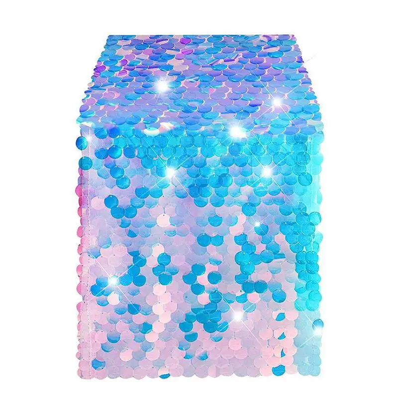 

Scales Table Runner Sequin Table Runner Mermaid Scales Theme Party Decoration Table Runner For Long Table For Baby Shower