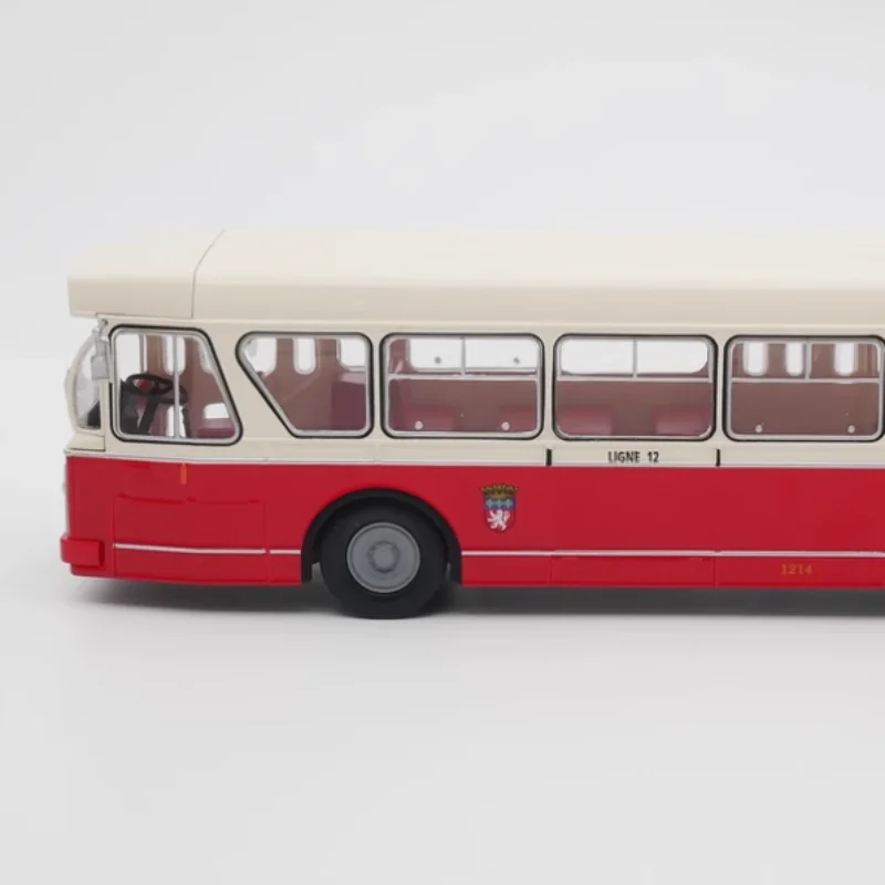 Литая в масштабе 1:43 модель автомобиля Berliet PCM-U 1965 Bus из сплава Готовая коллекция