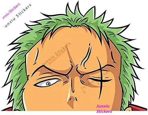 

Car Sticker for Cartoon Anime Roronoa Zoro Car Decals Bumper Window Waterproof Decal Styling Funny Anime Car Sticker Decoration