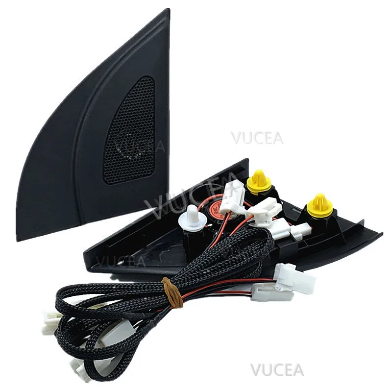

For Hyundai Accent Verna Solaris speakers tweeter car-styling Audio trumpet head speaker ABS material triangle speakers tweeter