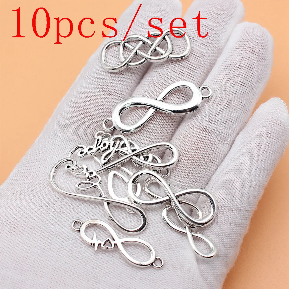 

Bulk Infinity Symbol Charms Accessories For Jewelry Crafts 10pcs/set