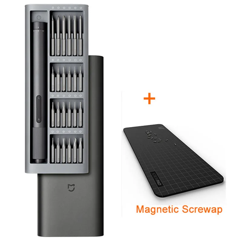 Xiaomi Mijia Electrical Precision Screwdriver Kit 2 Gear Torque 400 Screw 1 Type-C Rechargeable Magnetic Aluminum Case Box images - 6