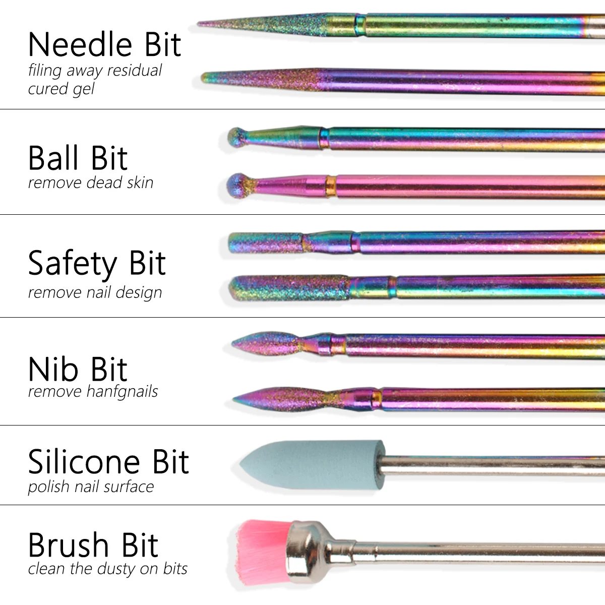 14 шт./коробка электрические пилки для ногтей