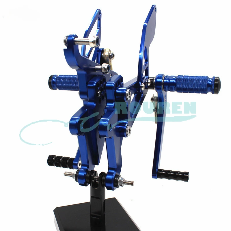 

Rear Set Stand Footpegs Motorcycle Rearset Footrest Foot Pedal Pegs for YAMAHA YZF R6 2006-2016 Adjustable Shift Lever Bracket
