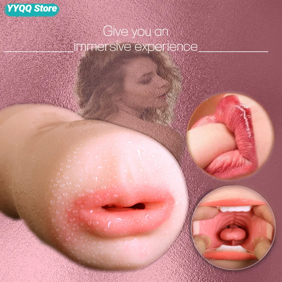 Лайв Инвертид Молд Авиационная Чашка для Мастурбации Мужского Полового Органа, Силиконовые Игрушки Фальшивые Женские Гениталии, Реалистичная Оральная Игрушка.