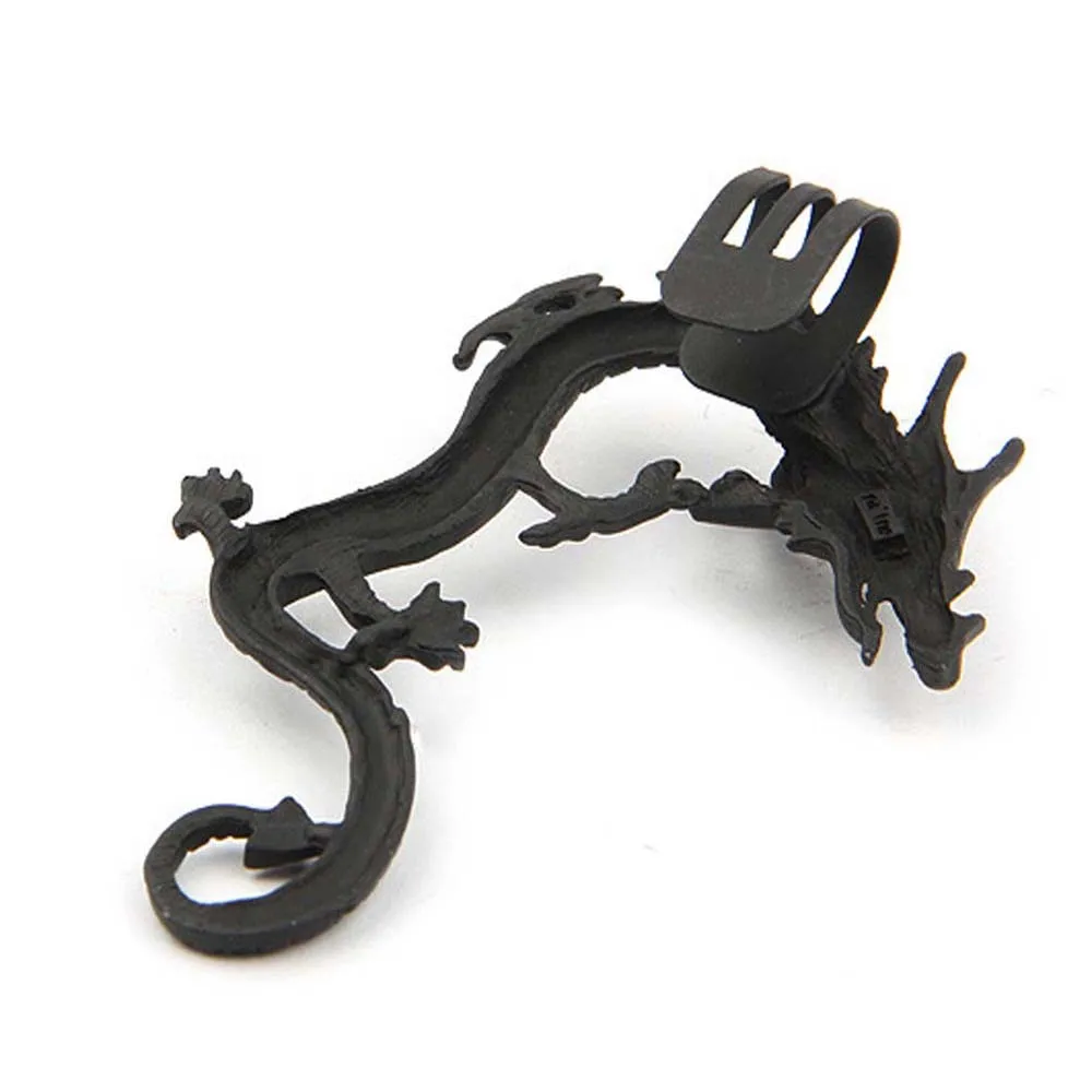 Винтажные женские панк-мужские клипсы с драконом модные ювелирные изделия